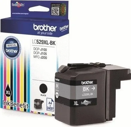 20161006132137_brother_lc_529xlbk_black_lc529xlbk Brother LC-529XL Γνήσιο Μελάνι Εκτυπωτή InkJet Μαύρο (LC-529XLBK) - Image 1