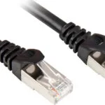 Sharkoon S/FTP Cat.6a Καλώδιο Δικτύου Ethernet 2m Μαύρο 1τμχ