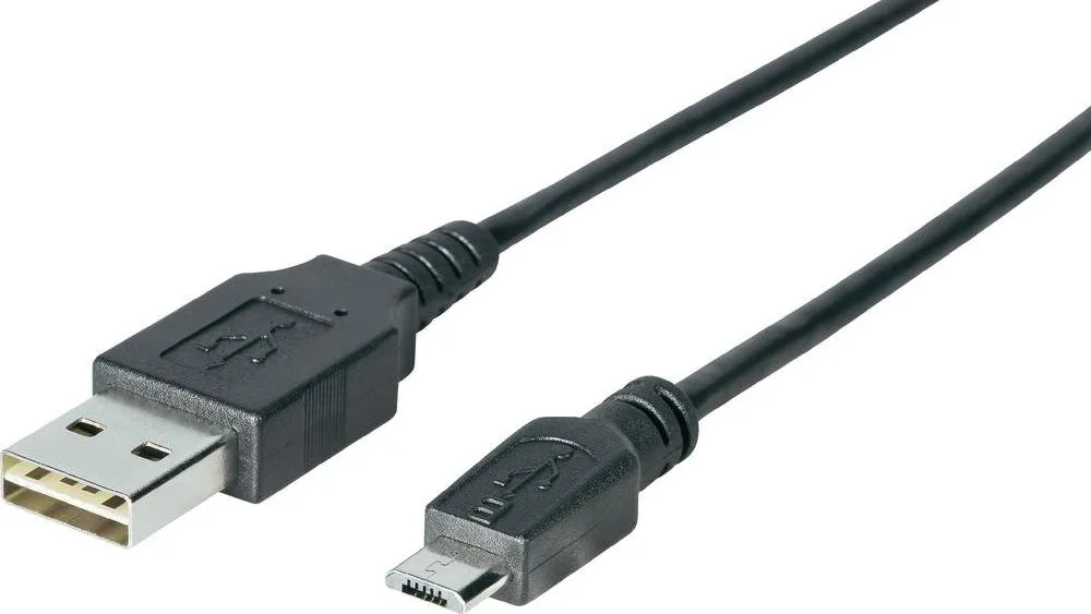 Sharkoon Regular USB 2.0 to micro USB Cable Μαύρο 3m - Image 1