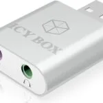 Icy Box IB-AC527 Εξωτερική USB Κάρτα Ήχου 2.0 σε Λευκό χρώμα