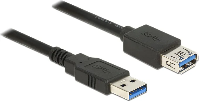 DeLock USB 3.0 Cable USB-A male - USB-A female 3m (85057) - Image 1