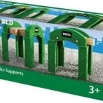 Brio Toys Stacking Track Supports Ράγες Σιδηρόδρομου από Ξύλο 33253