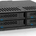 Icy Dock ExpressCage 4-Bay 2.5 Inch SAS/SATA HDD-SSD Hot Swap Cage for External 5.25 Inch Bay Μαύρο (MB324SP-B)