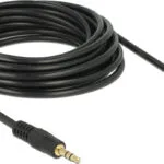 DeLock Καλώδιο 3.5mm male - 3.5mm male Μαύρο 5m (83760)