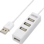 Unitek Y-2146 USB 2.0 Hub 4 Θυρών με σύνδεση USB-A Λευκό