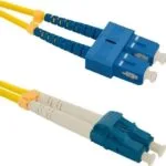 Qoltec Optical Fiber SC-LC Cable 1m Κίτρινο (54031)
