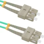 Qoltec Optical Fiber SC-SC Cable 10m Τιρκουάζ (54356)
