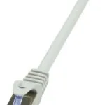 LogiLink S/FTP Cat.6a Καλώδιο Δικτύου Ethernet 0.5m Γκρι 1τμχ CQ3022S