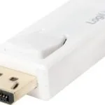 LogiLink Μετατροπέας DisplayPort male σε HDMI female Λευκό 1τμχ CV0100