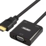 Unitek Μετατροπέας HDMI male σε 3.5mm / VGA female 1τμχ Y-6333