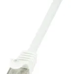 LogiLink U/UTP Cat.6 Καλώδιο Δικτύου Ethernet 2m Λευκό 1τμχ (CP2051U)
