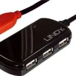 Lindy USB 2.0 Hub 4 Θυρών με σύνδεση USB-A (42783)
