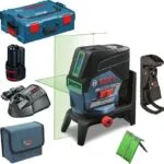 Bosch Αυτορυθμιζόμενο Γραμμικό Αλφάδι Laser Πράσινης Δέσμης 12V με Εύρος Εργασίας 20m