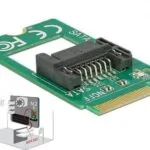 DeLock Adapter M.2 Key B male to SATA 7pin 2242 62876