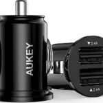 Aukey Φορτιστής Αυτοκινήτου CC-S1 24W 4.8A με Θύρες: 2xUSB Μαύρος