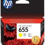 HP 655 Γνήσιο Μελάνι Εκτυπωτή InkJet Κίτρινο (CZ112AE)