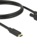 DeLock Regular USB 3.1 Cable USB-C male - DVI-D male Μαύρο 1m (85320)