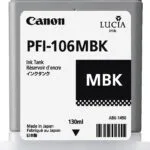 Canon PFI-106 Γνήσιο Μελάνι Εκτυπωτή InkJet Matte Μαύρο (6620B001)