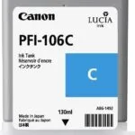 Canon PFI-106 Γνήσιο Μελάνι Εκτυπωτή InkJet Κυανό (6622B001)