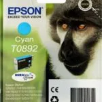 Epson T0892 Γνήσιο Μελάνι Εκτυπωτή InkJet Κυανό (C13T08924011)