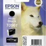 Epson T0961 Γνήσιο Μελάνι Εκτυπωτή InkJet Photo Μαύρο (C13T09614010 C13T09614020)