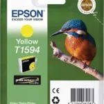 Epson T1594 Γνήσιο Μελάνι Εκτυπωτή InkJet Κίτρινο (C13T15944010)