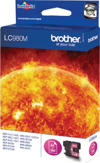 20171214163948_brother_lc980_magenta_lc980m Brother LC980 Γνήσιο Μελάνι Εκτυπωτή InkJet Ματζέντα (LC-980M) - Image 1