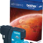Brother LC1100 Γνήσιο Μελάνι Εκτυπωτή InkJet Κυανό (LC-1100HYC)