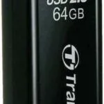 Transcend JetFlash 350 64GB USB 2.0 Stick Μαύρο