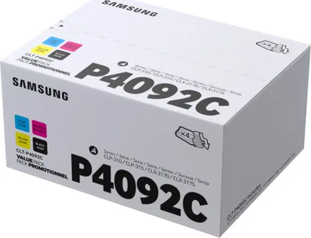 Samsung CLT-P4092C Γνήσιο Multipack Toner Laser Εκτυπωτή Μαύρο/Κίτρινο/Κυανό/Ματζέντα 4τμχ SU392A - Image 1