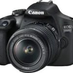 Canon DSLR Φωτογραφική Μηχανή EOS 2000D Crop Frame Kit (EF-S 18-55mm F3.5-5.6 IS ΙΙ) Black