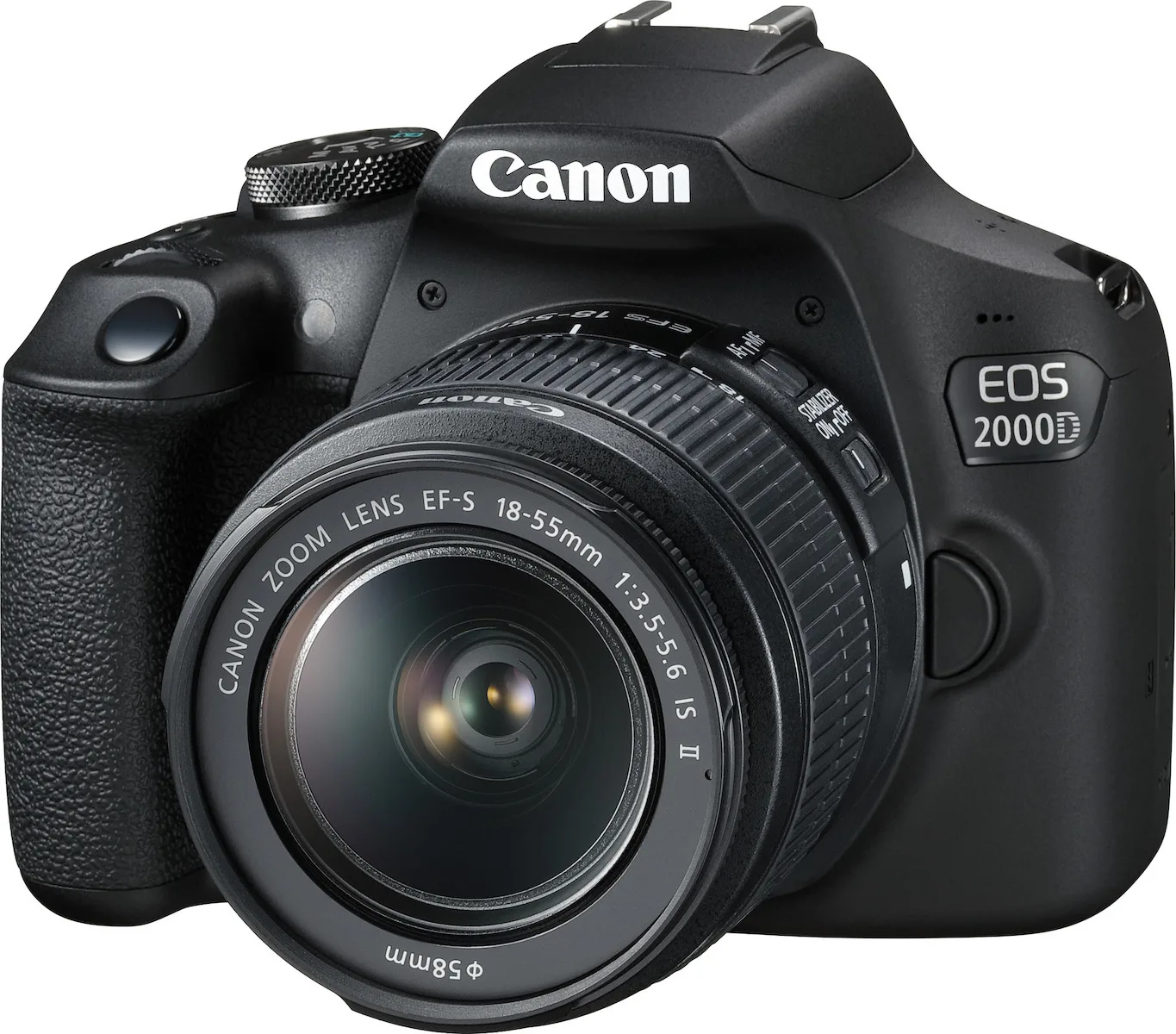 Canon DSLR Φωτογραφική Μηχανή EOS 2000D Crop Frame Kit (EF-S 18-55mm F3.5-5.6 IS ΙΙ) Black - Image 1