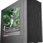 Thermaltake Versa H18 Gaming Midi Tower Κουτί Υπολογιστή με Πλαϊνό Παράθυρο Μαύρο