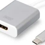 Digitus Μετατροπέας USB-C male σε HDMI female Λευκό 1τμχ DA-70836