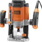 Black & Decker KW1200E Κάθετη Φρέζα 1200W με Ρύθμιση Ταχύτητας