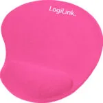 LogiLink GEL Mouse Pad (230mm) με Στήριξη Καρπού Ροζ ID0027P