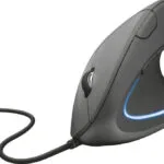 Trust Verto Ergonomic Ενσύρματο Vertical Ποντίκι Μαύρο