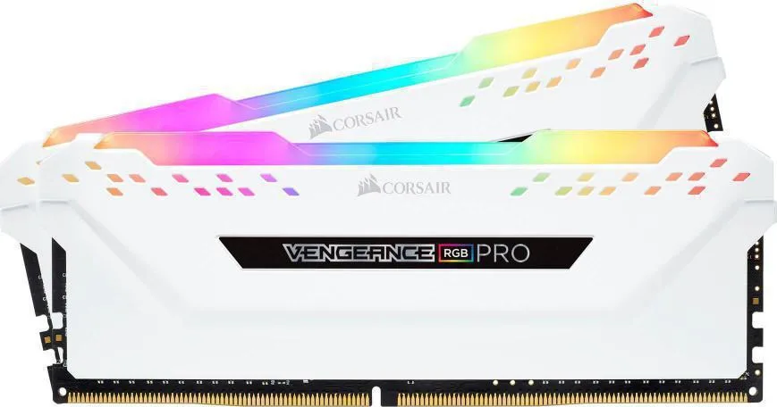 Corsair Vengeance RGB Pro DDR4 32GB RAM με 2x16GB Modules και Ταχύτητα 2666 για Desktop CMW32GX4M2A2666C16W - Image 1