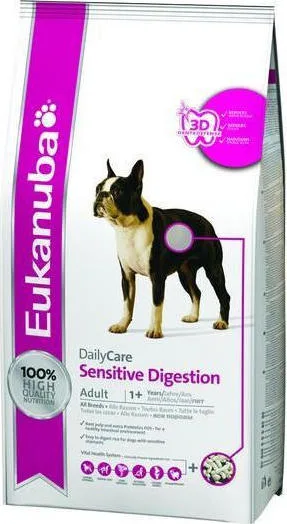20181119132020_eukanuba_adult_daily_care_sensitive_digestion_12_5kg Eukanuba Daily Care Sensitive Digestion 12kg Ξηρά Τροφή χωρίς Γλουτένη για Ενήλικους Σκύλους με Γαλοπούλα, Κοτόπουλο και Ρύζι - Image 1