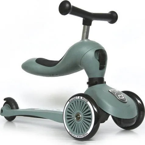 20181213131006_scoot_ride_highwaykick_1_forest Scoot & Ride Παιδικό Πατίνι Highwaykick 1 Τρίτροχο με Κάθισμα για 1-5 Ετών Forest 96269 - Image 1