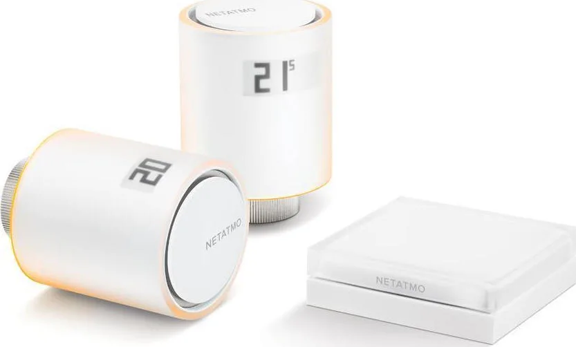 20181227094739_netatmo_smart_radiator_valves_starter_pack Netatmo NVP-EN Ηλεκτρονική Θερμοστατική Κεφαλή με Wi-Fi για Σώμα Καλοριφέρ 2τμχ - Image 1
