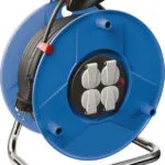 Brennenstuhl Garant H05VV-F3G1.5 Μπαλαντέζα Καρούλι 4 Θέσεων με Καλώδιο 50m Στεγανή 1208060