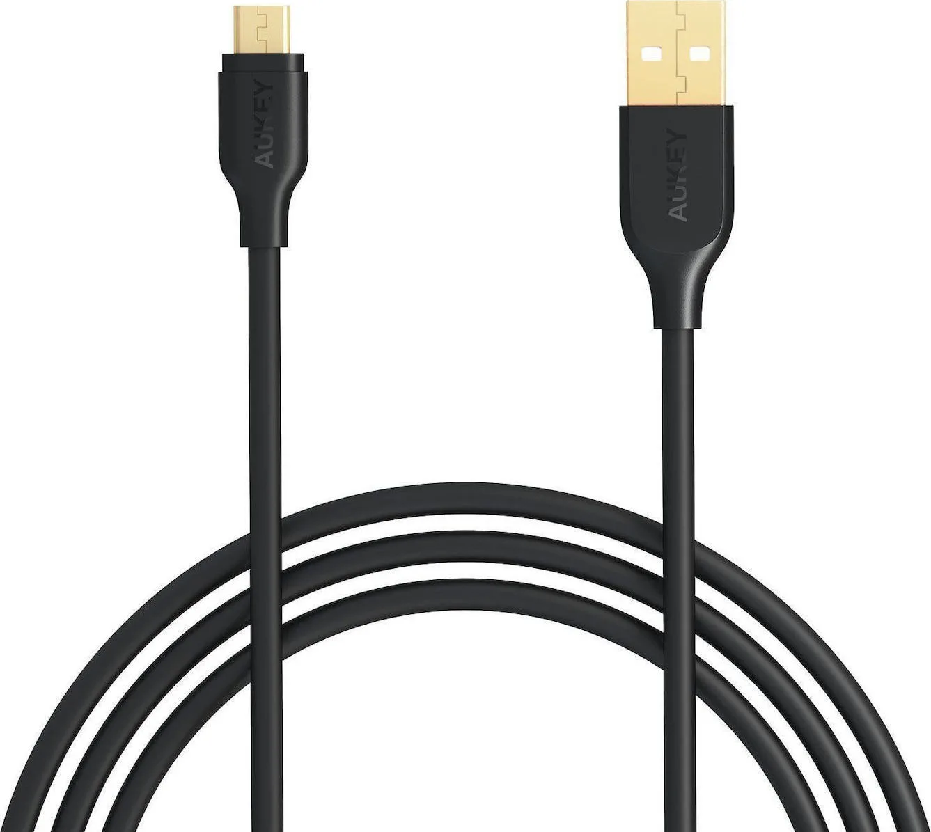 Aukey Regular USB 2.0 to micro USB Cable Μαύρο 1m (CB-MD1) - Image 1