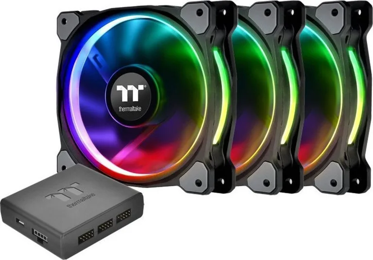 Thermaltake Riing Plus 12 RGB Radiator Fan TT Premium Case Fan 120mm με Σύνδεση 4-Pin PWM 3τμχ - Image 1