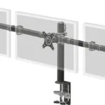 Iiyama DS1003C-B1 Βάση Γραφείου για 3 Οθόνες έως 27" με Βραχίονα