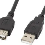 Lanberg USB 2.0 Cable USB-A male - USB-A female 1.8m (CA-USBE-10CC-0018-BK)