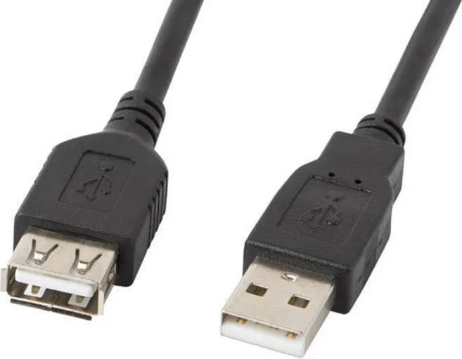20190320130540_lanberg_usb_2_0_cable_usb_a_male_usb_a_female_1_8m_ca_usbe_10cc_0018_bk Lanberg USB 2.0 Cable USB-A male - USB-A female 1.8m (CA-USBE-10CC-0018-BK) - Image 1