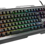 Genesis Rhod 420 RGB Gaming Πληκτρολόγιο με RGB φωτισμό (Αγγλικό US) Ασημί
