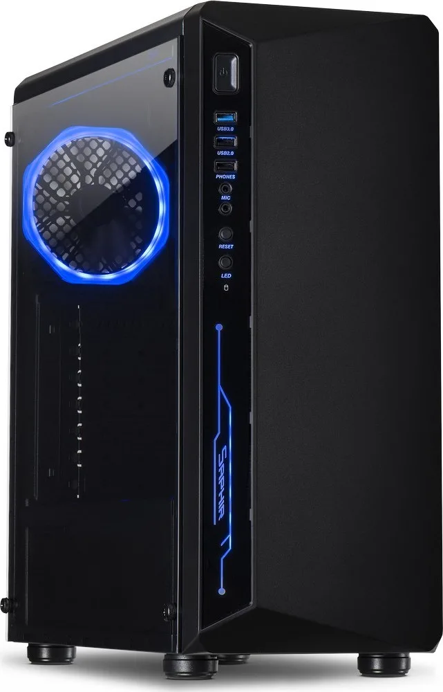20190404145450_inter_tech_c_3_saphir Inter-Tech C-3 SAPHIR Gaming Midi Tower Κουτί Υπολογιστή με Πλαϊνό Παράθυρο και RGB Φωτισμό Μαύρο - Image 1
