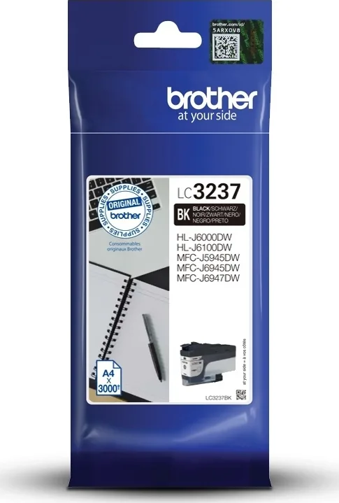 20190405122704_brother_lc3237_black_lc3237bk Brother LC-3237 Γνήσιο Μελάνι Εκτυπωτή InkJet Μαύρο (LC-3237BK) - Image 1